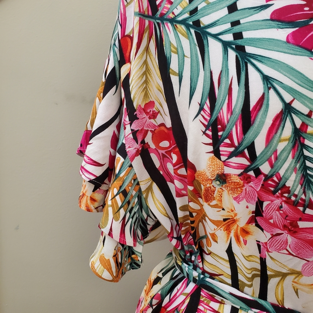 NINE WEST RUFFLE SLEEVE DRESS - Picture 5 of 9